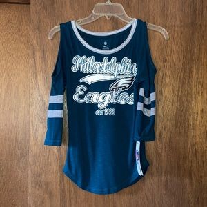 Philadelphia Eagles Cold Shoulder Top. NWT